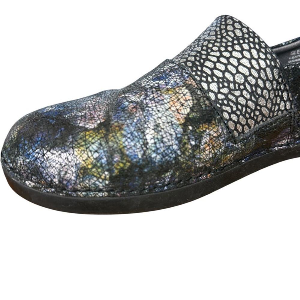 Alegria Glee Quarry Crackle Leather Slip On Comfort Shoes Flats Loafers 40 / 10 - Picture 5 of 16